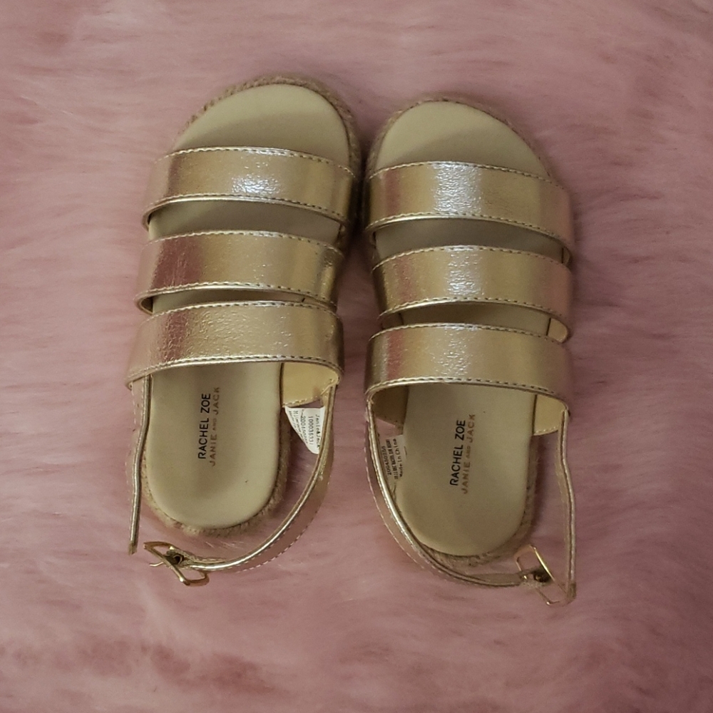 Rachel Zoe for Janie & Jack Metallic sandals